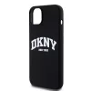 DKNY Liquid Silicone Arch Logo MagSafe tok, iPhone 15 Plus - fekete