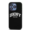 DKNY Liquid Silicone Arch Logo MagSafe tok, iPhone 15 Pro - fekete