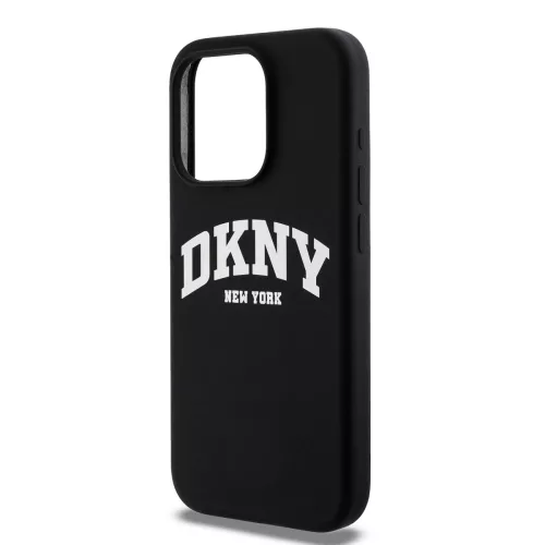 DKNY Liquid Silicone Arch Logo MagSafe tok, iPhone 15 Pro - fekete