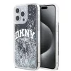 DKNY Liquid Glitter Arch Logo tok, iPhone 13 Pro Max - fekete