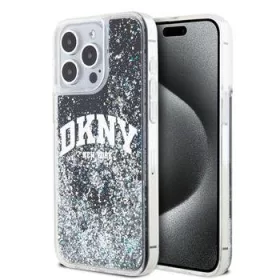   DKNY Liquid Glitter Arch Logo tok, iPhone 13 Pro Max - fekete