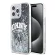 DKNY Liquid Glitter Arch Logo tok, iPhone 13 Pro Max - fekete