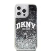 DKNY Liquid Glitter Arch Logo tok, iPhone 13 Pro Max - fekete