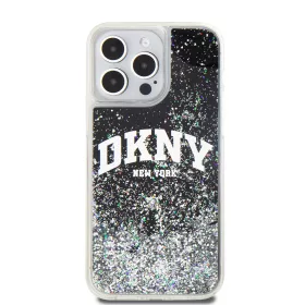   DKNY Liquid Glitter Arch Logo tok, iPhone 13 Pro Max - fekete