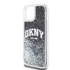 DKNY Liquid Glitter Arch Logo tok, iPhone 14 - fekete