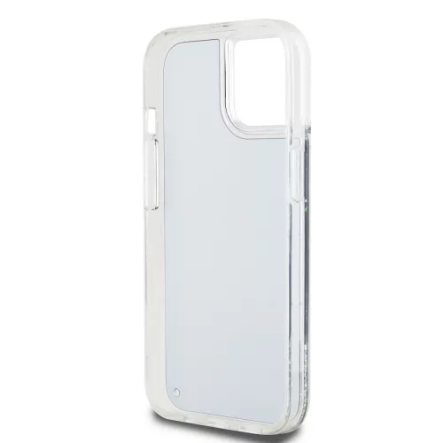 DKNY Liquid Glitter Arch Logo tok, iPhone 14 - fekete