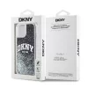 DKNY Liquid Glitter Arch Logo tok, iPhone 14 - fekete
