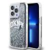 DKNY Liquid Glitter Arch Logo tok, iPhone 15 Pro - fekete