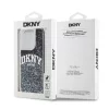 DKNY Liquid Glitter Arch Logo tok, iPhone 15 Pro - fekete
