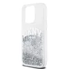 DKNY Liquid Glitter Arch Logo tok, iPhone 14 Pro - átlátszó