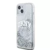 DKNY Liquid Glitter Arch Logo tok, iPhone 15 - átlátszó