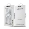 DKNY Liquid Glitter Arch Logo tok, iPhone 15 - átlátszó