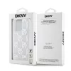 DKNY Liquid Glitter Checkered Pattern tok, iPhone 15 Pro - átlátszó