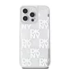 DKNY Liquid Glitter Checkered Pattern tok, iPhone 15 Pro Max - átlátszó