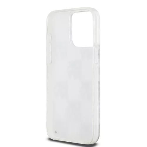 DKNY Liquid Glitter Checkered Pattern tok, iPhone 15 Pro Max - átlátszó