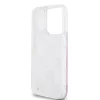 DKNY Liquid Glitter Checkered Pattern tok, iPhone 15 Pro - rózsaszín