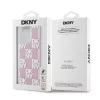 DKNY Liquid Glitter Checkered Pattern tok, iPhone 15 Pro Max - rózsaszín