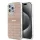 DKNY PC/TPU Repeat Pattern Tonal Stripe Magsafe tok, iPhone 15 Pro Max - rózsaszín