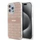 DKNY PC/TPU Repeat Pattern Tonal Stripe Magsafe tok, iPhone 15 Pro Max - rózsaszín