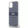 DKNY PC/TPU Repeat Pattern Tonal Stripe Magsafe tok, iPhone 11 - kék