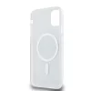 DKNY PC/TPU Repeat Pattern Tonal Stripe Magsafe tok, iPhone 11 - kék