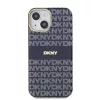 DKNY PC/TPU Repeat Pattern Tonal Stripe Magsafe tok, iPhone 13 - kék