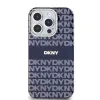 DKNY PC/TPU Repeat Pattern Tonal Stripe Magsafe tok, iPhone 13 Pro - kék