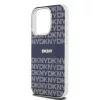 DKNY PC/TPU Repeat Pattern Tonal Stripe Magsafe tok, iPhone 13 Pro - kék