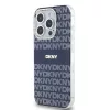 DKNY PC/TPU Repeat Pattern Tonal Stripe Magsafe tok, iPhone 15 Pro Max - kék