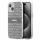 DKNY PC/TPU Repeat Pattern Tonal Stripe Magsafe tok, iPhone 14 - bézs