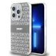 DKNY PC/TPU Repeat Pattern Tonal Stripe Magsafe tok, iPhone 14 Pro - bézs