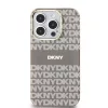 DKNY PC/TPU Repeat Pattern Tonal Stripe Magsafe tok, iPhone 14 Pro Max - bézs