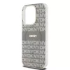 DKNY PC/TPU Repeat Pattern Tonal Stripe Magsafe tok, iPhone 14 Pro Max - bézs