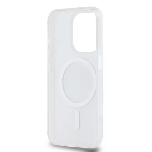 DKNY PC/TPU Repeat Pattern Tonal Stripe Magsafe tok, iPhone 14 Pro Max - bézs