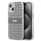 DKNY PC/TPU Repeat Pattern Tonal Stripe Magsafe tok, iPhone 15 - bézs