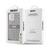 DKNY PC/TPU Repeat Pattern Tonal Stripe Magsafe tok, iPhone 15 - bézs