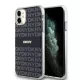 DKNY PC/TPU Repeat Pattern Tonal Stripe Magsafe tok, iPhone 11 - fekete