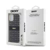 DKNY PC/TPU Repeat Pattern Tonal Stripe Magsafe tok, iPhone 11 - fekete
