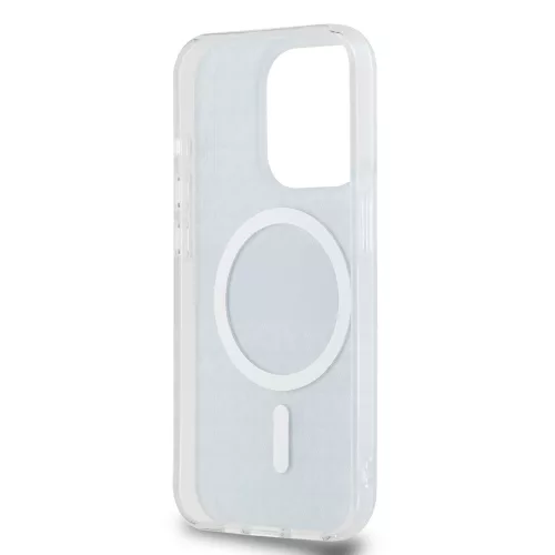 DKNY PC/TPU Repeat Pattern Tonal Stripe Magsafe tok, iPhone 13 Pro - fekete