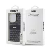DKNY PC/TPU Repeat Pattern Tonal Stripe Magsafe tok, iPhone 13 Pro - fekete