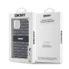 DKNY PC/TPU Repeat Pattern Tonal Stripe Magsafe tok, iPhone 14 - fekete