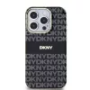 DKNY PC/TPU Repeat Pattern Tonal Stripe Magsafe tok, iPhone 15 Pro Max - fekete