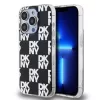 DKNY PC/TPU Checkered Pattern tok, iPhone 15 Pro - fekete