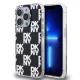 DKNY PC/TPU Checkered Pattern tok, iPhone 15 Pro - fekete