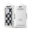 DKNY PC/TPU Checkered Pattern tok, iPhone 15 Pro - fekete