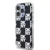 DKNY PC/TPU Checkered Pattern tok, iPhone 15 Pro Max - fekete