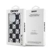 DKNY PC/TPU Checkered Pattern tok, iPhone 15 Pro Max - fekete