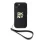 DKNY PU Leather Stack Logo Wrist Strap tok, iPhone 13 - fekete