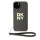 DKNY PU Leather Stack Logo Wrist Strap tok, iPhone 13 - barna