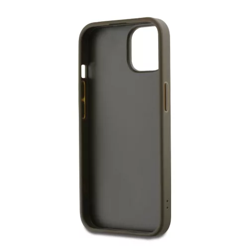 DKNY PU Leather Stack Logo Wrist Strap tok, iPhone 13 - barna